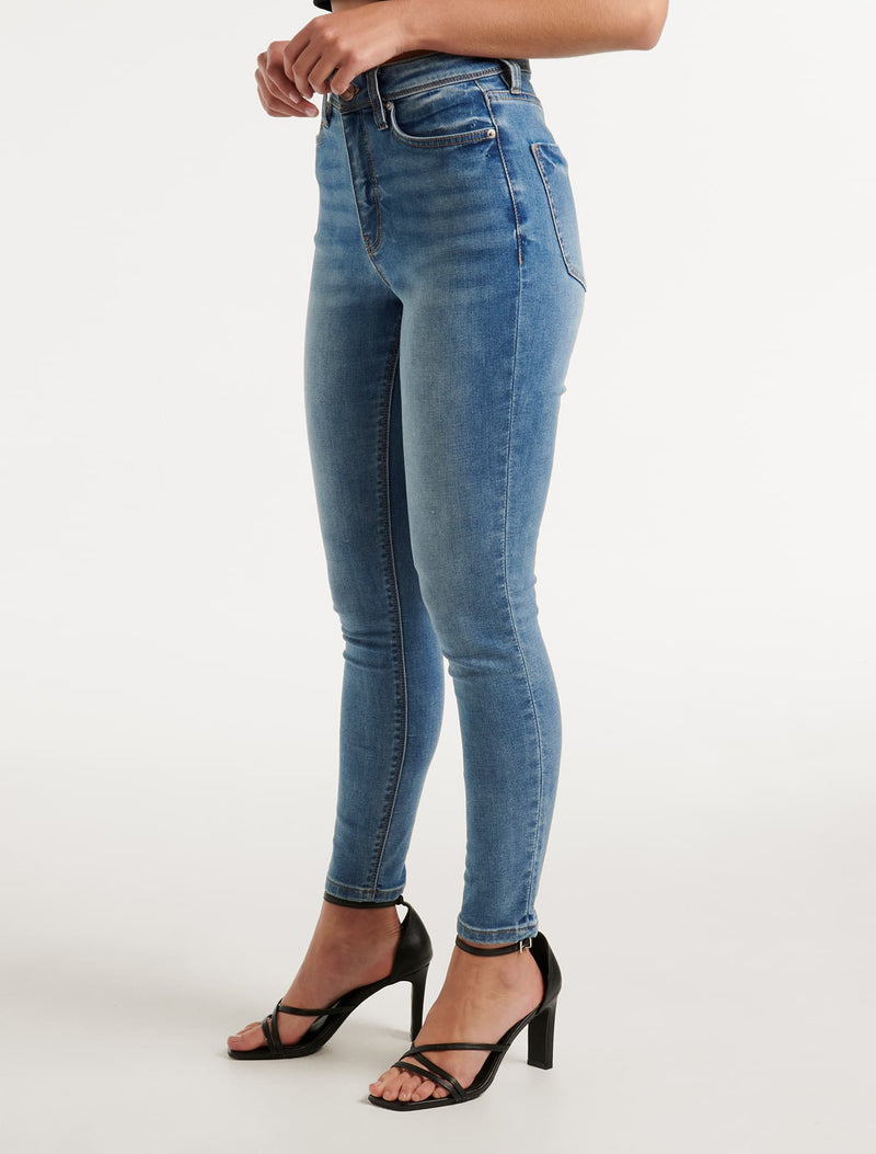 Nala Mid-Rise Skinny Jeans Forever New