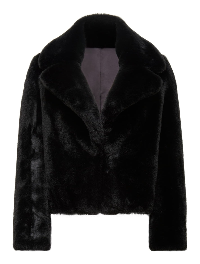 Amelia Cropped Fur Coat Forever New