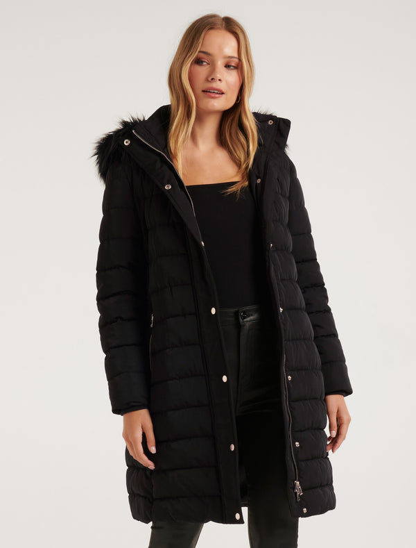 Georgie Long Puffer Coat Forever New