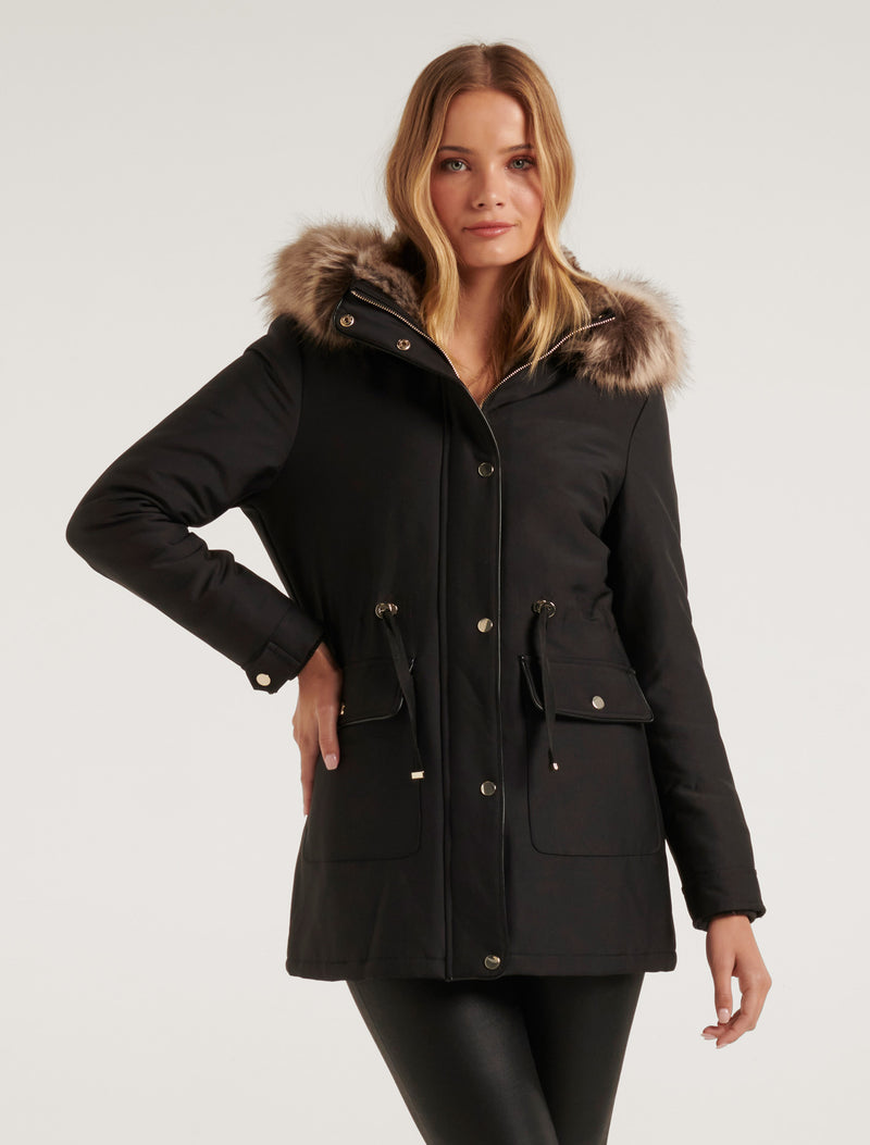 Jacinta Short Parka Jacket Forever New