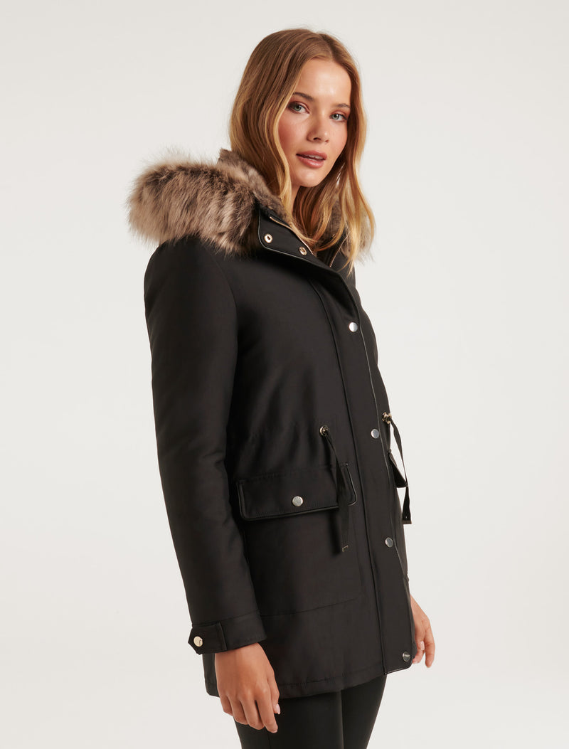 Jacinta Short Parka Jacket Forever New