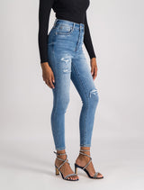 Mila Cropped High-Rise Skinny Jeans Forever New